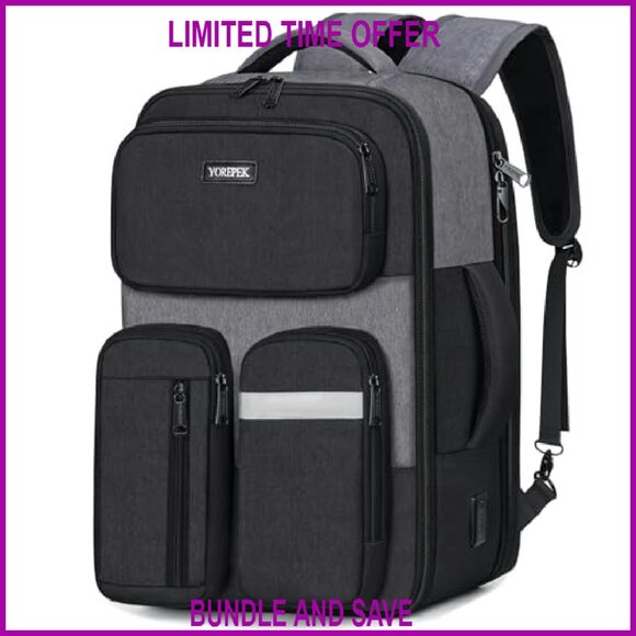 18x14x8 in laptop backpack TSA Approved Laptop Backpack Briefcase 18x14x8 Personal Item Bag
